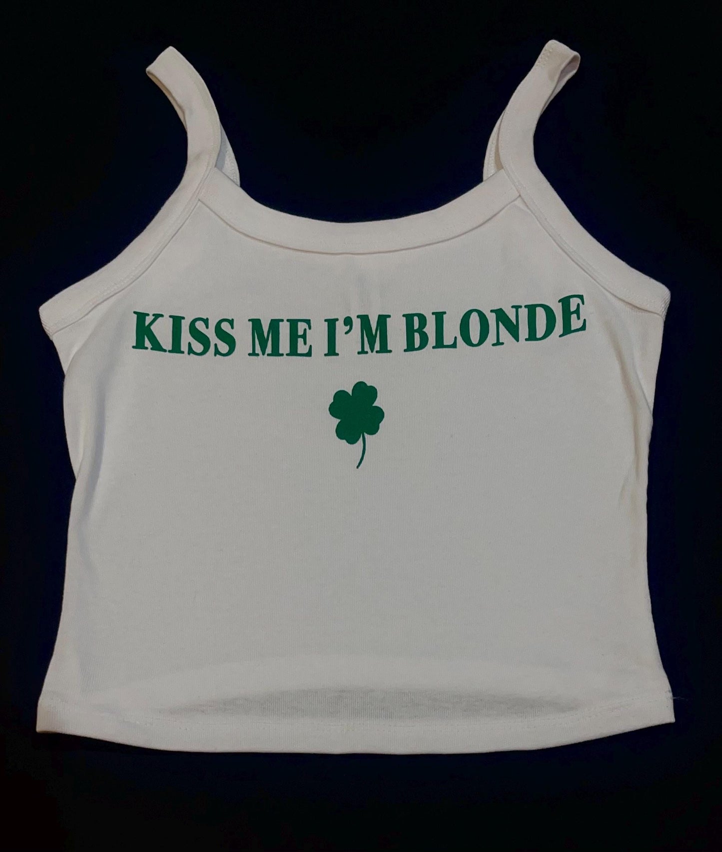 Kiss me I’m Blonde Tank - Women’s saint patricks tshirt